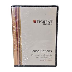 Tigrent Learning Lease Options Profiting from Property CD-ROM Series NEW Sealed